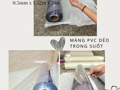 Màng pvc trong suốt giá tốt tại kho bên em 0