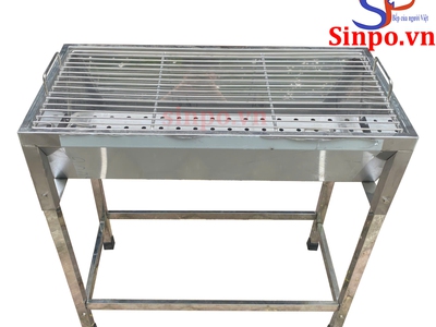 Lò nướng than inox, bếp nướng than hoa inox ngoài trời 0