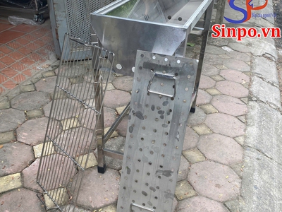 Lò nướng than inox, bếp nướng than hoa inox ngoài trời 2