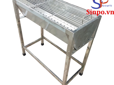 Lò nướng than inox, bếp nướng than hoa inox ngoài trời 3