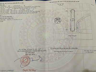 Cần bán lô đất hướng biển - hướng nam. rẻ hơn đất dự án sát bên hàng trục gíá. trên đất có nhà cấp 0