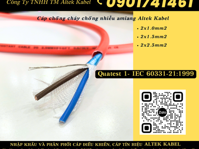 Dây cáp tín hiệu chống cháy, cáp chậm cháy chịu nhiệt 750 độ C 2