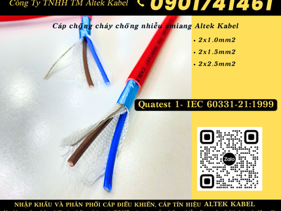 Dây cáp tín hiệu chống cháy, cáp chậm cháy chịu nhiệt 750 độ C 3