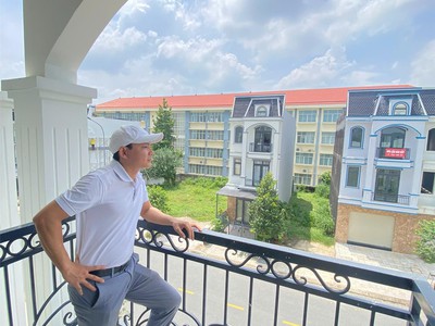 Đất mặt tiền đường đx 16m đối diện cổng trước học phú chánh tp. tân uyên giá 1ty750 1