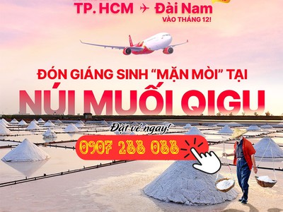 Đón Noel Tại Đài Nam Cùng Vietjet   Khám Phá Núi Muối Qigu 0