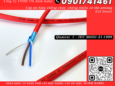 Cáp tín hiệu chống cháy, chống nhiễu Thanh Hóa, Nghệ An, Hà Tĩnh, Quảng Bình, Quảng Trị 0