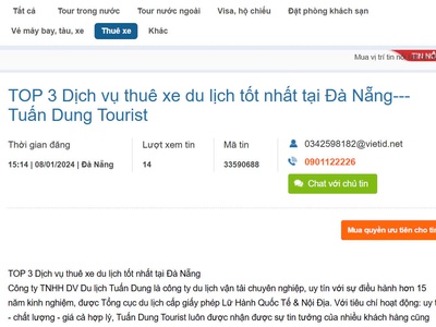 Thuê Xe Du Lịch 0