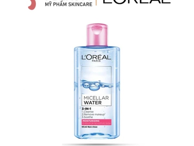 Nước Tẩy Trang L Oreal Micellar Water 3 in 1 Moisturizing Dưỡng Ẩm Cho Da Thường Và Khô 95ml 0