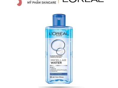 Nước Tẩy Trang L Oreal Micellar Water 3 in 1 Deep Cleansing Sạch Sâu Trang Điểm 95ml 0