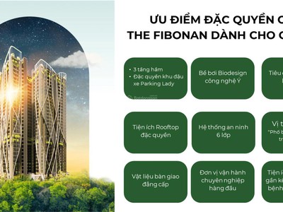 Khai trương căn hộ mẫu dự án The Fibonan, CK 6, HTLS 0/18th, quà tặng 80tr. Giá trực tiếp CĐT 5