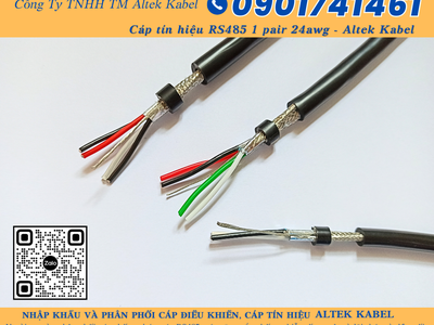 Cáp tín hiệu RS485 18AWG, 22AWG, 24AWG Quảng Nam, Quảng Ngãi, Bình Định, Phú Yên 2