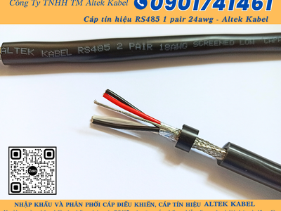 Cáp tín hiệu RS485 18AWG, 22AWG, 24AWG Quảng Nam, Quảng Ngãi, Bình Định, Phú Yên 3