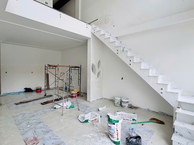 Căn nhà 1 trệt 1 lầu lửng thông tầng mặt tiền đường nhựa rọc chu, diên sơn, diên khánh 3