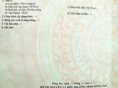 BÁN NHÀ TRUNG DŨNG, 2 mặt đường sổ hồng thổ cư gần vòng xoay Biên Hùng 6