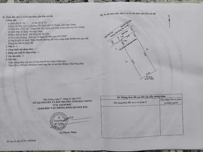 Bán đất 2102m2 khu  vực 3,phường 7,vị thanh,hậu giang đường trần hưng đạo,gia 73,5 tỷ 0