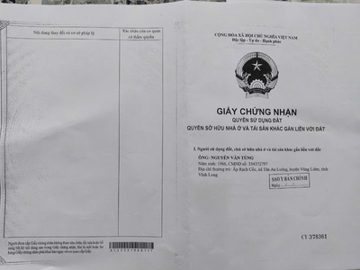 Bán đất 2102m2 khu  vực 3,phường 7,vị thanh,hậu giang đường trần hưng đạo,gia 73,5 tỷ 1