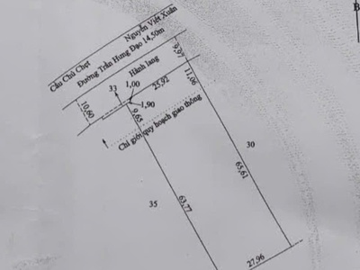 Bán đất 2102m2 khu  vực 3,phường 7,vị thanh,hậu giang đường trần hưng đạo,gia 73,5 tỷ 2