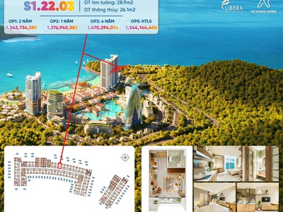 Độc quyền căn studio libera nha trang view biển, giá trực tiếp cđt ck 5 3