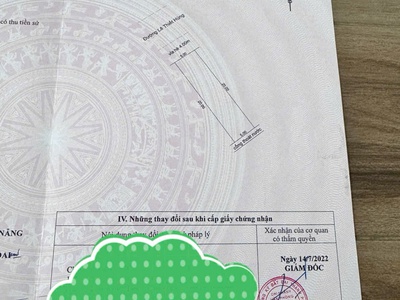 Bán đất Mặt Tiền 5m đường 7m5 lề 3 m  sau lưng là chợ Hòa Xuân Đông Đúc, dân cư ổn định. 0