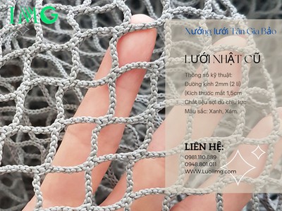 Sản xuất và bán buôn các loại lưới nhựa, sợi lưới, dây bện HDPE. 1