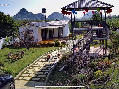 Nhà vườn mộc châu bán cắt lỗ,mới xây xong vị trí gần đồi chè trái tim, diện tích rộng, 3