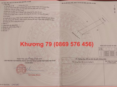 Siêu phẩm chỉ 490 triệu sở hữu 208 mét tại khánh hoà 3