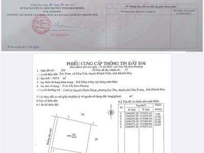 Bán lô đất full thổ cư sông cầu khánh vĩnh chỉ 1.8m2/m2 3