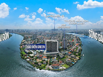 Căn hộ Thảo Điền Green giá CĐT, giảm ngay 1 tỷ, bàn giao full nội thất cao cấp, view Landmark 0