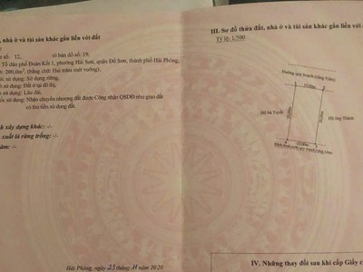 Chính chủ gửi bán mảnh đất 200 m2 tại TDP Đoàn Kết 1 phường Hải Sơn, Đồ Sơn, Hải Phòng 3