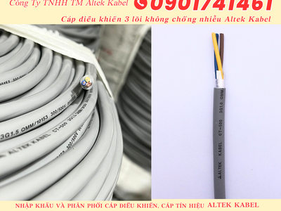 Cáp điều khiển, cáp tín hiệu 3 lõi Bình Dương, Đồng Nai, Tây Ninh, Vũng Tàu 2