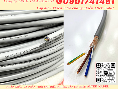 Cáp điều khiển, cáp tín hiệu 3 lõi Bình Dương, Đồng Nai, Tây Ninh, Vũng Tàu 3