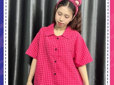 Bộ đồ ngủ ngắn kẻ caro nhiều màu 2