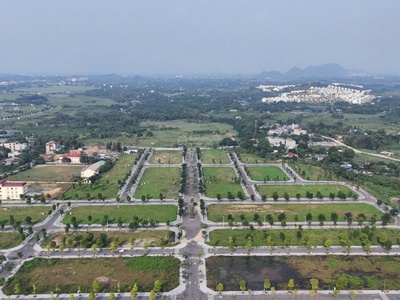 Quỹ căn duy nhất tại dự án centre ville lương sơn, giá chỉ từ 22 triệu/m2, sổ đỏ từ lô 2