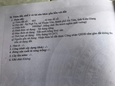 Bán 30.000m2 Đất Chính Chủ Có Sẵn Vuông Nuôi Tôm Công Nghiệp - 1 Nhà Yến Tiền Chế Tại TP. Hà Tiên 2