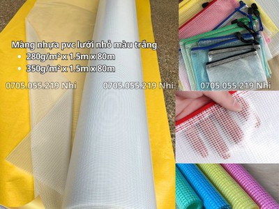 Màng Nhựa Pvc Dẻo Hologram Ánh Kim 7 Màu Altek may túi quà tặng, balo, bóp viết giá rẻ 2