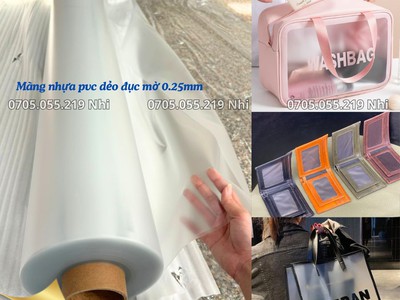 Màng Nhựa Pvc Dẻo Hologram Ánh Kim 7 Màu Altek may túi quà tặng, balo, bóp viết giá rẻ 3