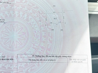 Bán lô đất đẹp gần khu cnc hoà lạc ôtô tận cửa thông bốn phía 60m nhỉnh 1tỷ 1