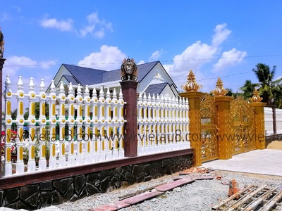 Hàng rào lan can ly tâm Việt Âu 1