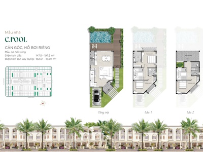 Layout phong cách ả rập - tiểu khu cao cấp nhất khu sông town 2