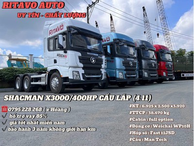 Shacman x3000 460HP  cầu láp  4.11   động cơ Weichai thế hệ mới WP10.5H460E50 1