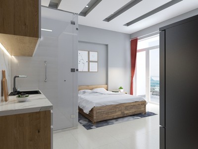 Căn hộ studio ban công thoáng ven sông Quận 7 2