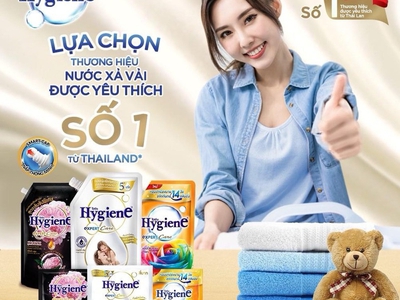 Nước xả vải Hygiene - sự lựa chọn của gia đình Việt 0