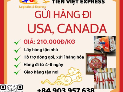 Gửi hàng đi USA, Canada - Tiến Việt Express 0