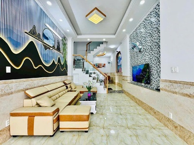 Nhà mới đẹp lung linh vào ở ngay, hxh, ngay chợ thạch đà, 54m2, 3 tầng 4 pn, sổ vuông, tặng nt 0