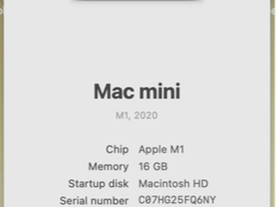 Mac Mini M1 2020, SSD 256Gb, Ram 16Gb Siêu đẹp, Full hộp 5
