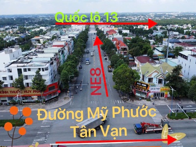 BÁN NHÀ TẠI MỸ PHƯỚC 3 BD, MT đường nhựa lớn, 1T3L KD luôn, SHR, CC bán 2