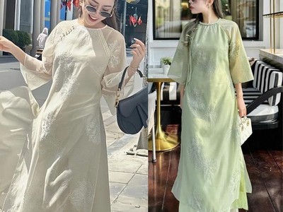 Áo dài suông cách tân đặc sắc trong nhịp sống hiện đại như thế nào 0