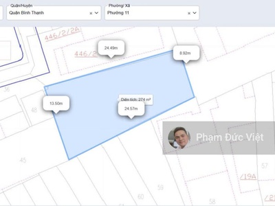 Ngộp bank bán 270m2 đất xây hầm lửng 2 lầu st lê quang định quận bình thạnh chỉ 15ty900 tl 0