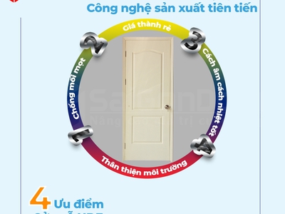 Cửa gỗ HDF đẳng cấp từ Saigondoor 1