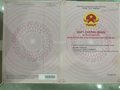 Tôi cần bán lô đất 100m  đông hải 8, phường hoà hải, ngũ hành sơn đà nẵng giá 3,3 tỷ. 1